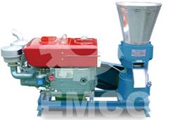 Diesel Engine Peanut Shell Pellet Press 